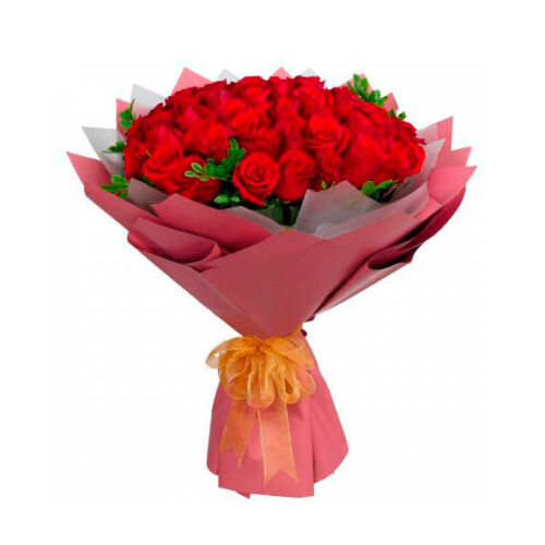 Bouquets of 50 red roses