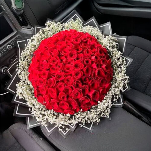 Bouquet of 50 red roses